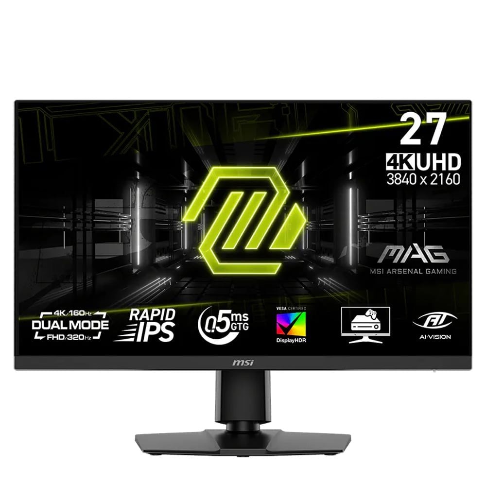 màn hình msi mag 272urdf e16 27" rapid ips 4k 160hz fhd 320hz chuyên game