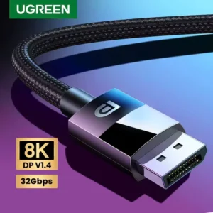 Cáp Displayport 1.4 hỗ trợ 8K 60Hz 4K 240Hz dài 2M Ugreen 25905 cao cấp